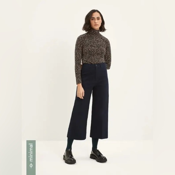 Frank & Oak Josephine Cropped Wide-Leg Pants - Picture 1 of 6